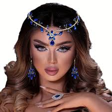 crystal forehead headband