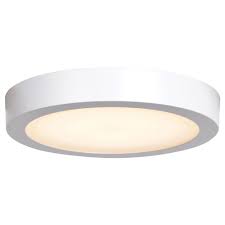 Access Lighting Ulko 1 Light Exterior White Integrated Led Outdoor Large Flush Mount 20792ledd Wh Acr The Home Depot