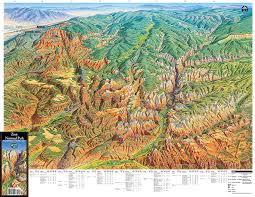 If you're looking for a zion map, you've come to the right place; Zion National Park Utah Trail Tracks Panoramic Hiking Maps