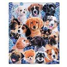 Dawhud Direct Puppy Collage Super Soft Plush Fleece Throw Blanket By Jenny Newland Dawhud Direct Cold Blanket Fleece Throw Blanket Pendleton Blanket