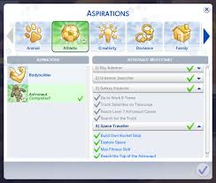 Sims 4 Astronaut Aspiration 4 Levels Base Game Compatible Who Doesn T Dream Of Going To Space This Sim Wants To Become An Astron In 2020 Sims 4 Sims 4 Traits Sims