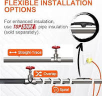 Trusted Heating Cable for Pipe Freeze Protection, Self-Regulating Pipe  Heating Tape for Metal and Plastic Pipes, Energy-Saving Water Pipe Heat  Cable ...