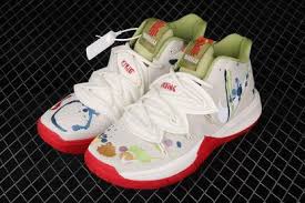 When a basketball superstar teams up with heavyweight brand nike there is a precedent for amazing results. Bandulu X Nike Kyrie 5 White Green Red For Sale Nike Kyrie Kyrie Irving Shoes Basketball Shoes Kyrie