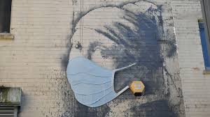 A new banksy artwork has appeared at southampton general hospital. Coronavirus Banksy S Girl With A Pierced Eardrum Gets A Covid 19 Face Mask Ents Arts News Sky News