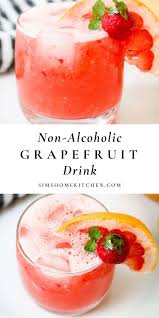 Tropical Non Alcoholic Grapefruit Drink Recipe Grapefruit Drink Grapefruit Recipes Delicious Drink Recipes