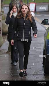 Toni McLachlan partner of Robert MacPhail, father of Alesha MacPhail,  outside the High Court in Glasgow where a 16 year old is on trial for the  murder of the six year old