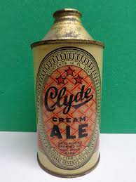 Vintage Clyde Cream Ale Cone Top Beer Can Cerveza Refrescos Tarros
