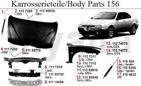 ˈdʒuːlja) is the name of three not directly related models by the italian car manufacturer alfa romeo. Alfa Romeo Alfa 156 Bodyparts