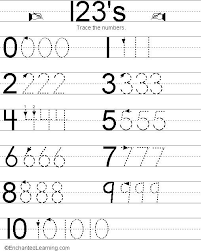 Free Printable Tracing Numbers Copyright C 2001 2010 Enchantedlearning Com Handwriting Worksheets For Kindergarten Writing Numbers Numbers Kindergarten