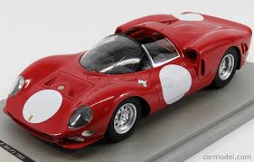 It shared the car's basic spaceframe chassis and overall shape. Tecnomodel Tm18 20h Scale 1 18 Ferrari 365 P2 Test Press 1966 Red