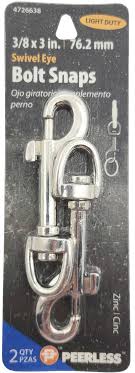 Peerless 3 X 3 8 Swivel Bolt Snaps 2 Pack Walmart Com