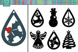 Download Christmas Earring Svg Bundle Christmas Earring Template Svg 347873 Cut Files Design Bundles