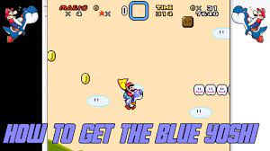 A notable blue yoshi is boshi. Super Mario World How To Get The Blue Yoshi Youtube