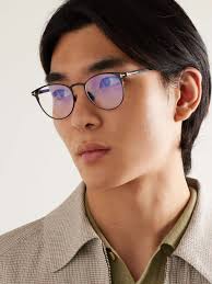 Prescription Frames Tom Ford Round Frame Glasses Tom Ford FT5940-B Round  Glasses With Brown Frame