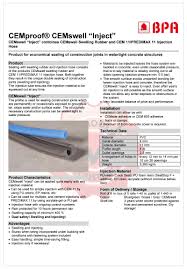 Growing from strength to strength, oi services and undertakes projects with large multinational. Cemproof Cemswell Inject Rnc Integral Concrete Technology M Sdn Bhd