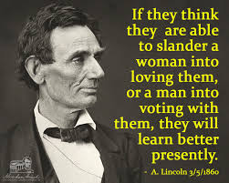 AbrahamLincoln didn't much care for bullying and intimidation as political  tactics. #AbeSays Source: https://ow.ly/C8FG50VaISq