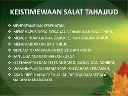 Mengucapkan niat sholat tahajud pelan dan menghayati artinya dalam. Keutamaan Shalat Tahajud