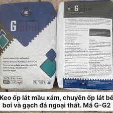 Keo ốp lát gạch đá Global 25kg màu xám G2