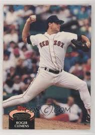 Whether it is considered a rookie card or not, the first appearance by a potential baseball hall of fame member in a topps set typically brings big bucks. 1992 Topps Stadium Club Base 80 Roger Clemens