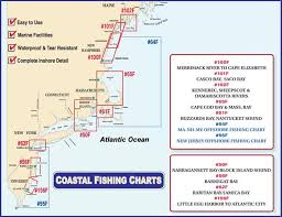 Waterproof New England Coastal Fishing Charts At Bearsden Com