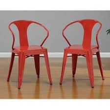 These Are The Cafe Chairs But Please Mix The Color To Be Mostly Red But Then A Bunch White Too Red Dining Chairs Chair Set Metal Chairs