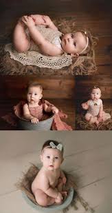 Sitter Session Milestone Session Baby Portraits Baby Photography Baby Photograp 6 Month Baby Picture Ideas Baby Month By Month Baby Milestones Pictures