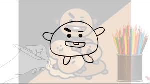 A collection of the top 23 bt21 desktop wallpapers and backgrounds available for download for free. Cara Menggambar Dan Mewarnai Shooky Bt21 Suga Bts Youtube