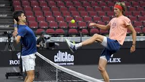 Several major american sports have a policy setting. Video Novak Djokovic Alexander Zverev David Goffin Play Football Tennis Tennis365 Com