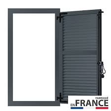 Volet persienne à la française. Volet Battant Aluminium 1 Vantail Faux Persienne Avec Precadre Volet Battant Alu Persienne Et Faux Persienne Avec Precadre