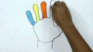 Great thanksgiving project that all kids at any age or. How To Draw A Colorful Hand Turkey Youtube