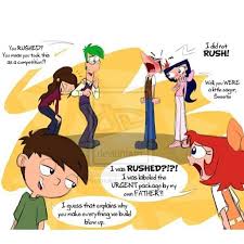 I find it funny how Vanessa's losing it and she hardly knew Phineas and Ferb  existed. | Phineas and ferb, Phineas and isabella, Disney cartoons