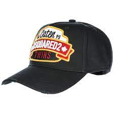 Dsquared2 Adjustable Men S Cotton Hat Baseball Cap Caten Twins In Black Modesens Cotton Hat Baseball Hats Dsquared2