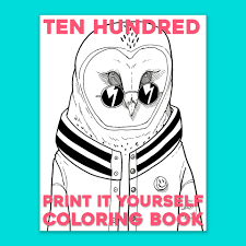 Download Coloring Book 2 Free Print It Yourself Digital Download Ten Hundred