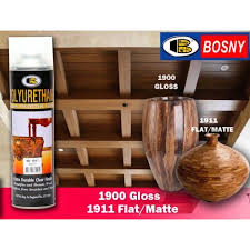 Bosny Polyurethane Clear Protective Finish Spray Paint Like Varnish Shopee Philippines