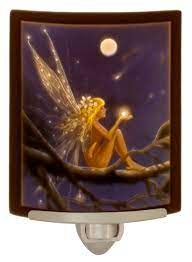 Amazon.com: Catch a Falling Star by David Delamare Curved Colored Porcelain  Lithophane Night Light, by The Porcelain Garden, Decorative Wall Plug in  Kitchen, Bath, Hallway Fairy Themed Accent Light