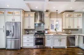 Pearl maple glaze door style can be purchased rta ( ready to assemble ) or it can be assembled by our kitchen search professionals and ready to be installed. Pearl Maple Glazed H9 Amf Cabinets