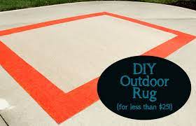 How to paint an outdoor rug. Diy Outdoor Rug For Less Than 25 Diy Outdoor Rug Outdoor Rugs Cheap Rugs For Less