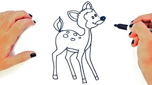 How to draw bambi easy, step by step, disney characters. How To Draw A Bambi Step By Step Easy Drawings Youtube