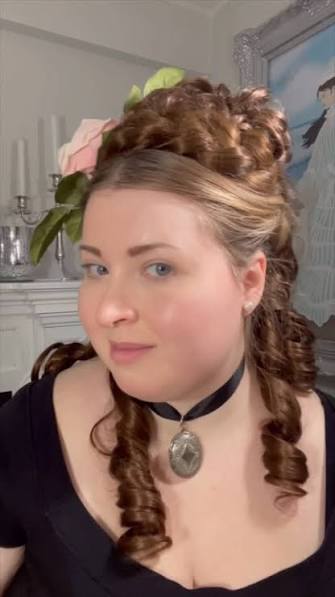 Just decided to make an 1870s hairstyle again and I thought I’d post about it. Stay tuned for a video on the hair pieces I used. #1870shairstyles#1870shair#victorianfashion#fashionhistory#victorianhai...