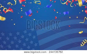 Celebrate america's birthday with 4th of july balloons in red, white, and blue. Background Banner 4th Vector Photo Free Trial Bigstock