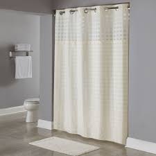 Check spelling or type a new query. Hookless Hbh65d205x Beige Shimmy Square Shower Curtain With Chrome Raised Flex On Rings It S A Snap Polyester Liner With Magnets And Poly Voile Translucent Window 71 X 77