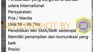 Unit yang bertanggung jawab memberikan pelayanan ini disebut area control centre (acc). Salah Lowongan Kerja Pt Angkasa Pura I Oktober 2020 Turnbackhoax Id