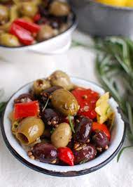 Lemon Marinated Olives Recipe Marinated Olives Recipes Appetizer Recipes
