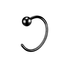 20 Gauge Black Ball Basics Nose Ring Hoop Piercings Oufer Body Jewelry Nose Rings Hoop Nose Ring Sizes Nose Ring
