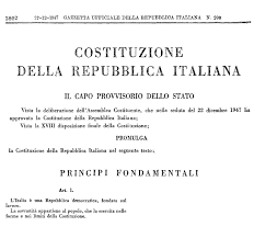 Riflessioni sull'articolo 21 della costituzione. La Costituzione Della Repubblica Italiana Enzo Colonna Il Blog