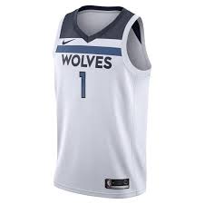 The light green embroidered nike logo on the right and the green and white vfl wolfsburg badge. Minnesota Timberwolves Trikots Timberwolves Basketballtrikots Www Nbastore Eu