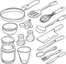 We're pleased to provide all the food technology equipment you need to get exciting food technology lessons off to a great start! Kitchen Utencils In Sketch Style Black And White Kitchen Utensils Drawing Kitchen Utensils Kitchen Drawing