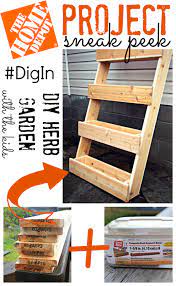 The Home Depot Project Sneak Peek Diy Herb Garden Digin Outdoor Herb Garden Home Depot Projects Diy Herb Garden