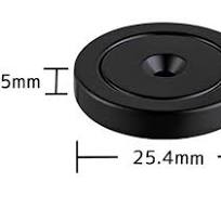 1.42" flat base Neodymium Magnet Epoxy with Countersunk Hole ...