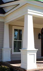 See how adding different trim components affect the overall appeal of your front porch. Front Porch Columns